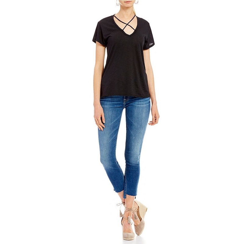 エラン レディース トップス ブラウス・シャツ【ELAN Criss Cross Top】Black エラン レディース トップス ブラウス・シャツ【ELAN Criss Cross Top】Black