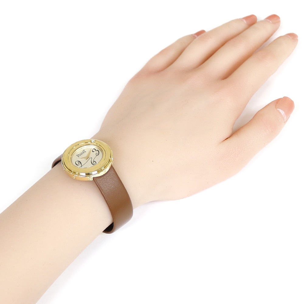 ピアジェ ポセション 腕時計 18金 K18イエローゴールド P10275 クオーツ 1年保証 PIAGET 中古 美品