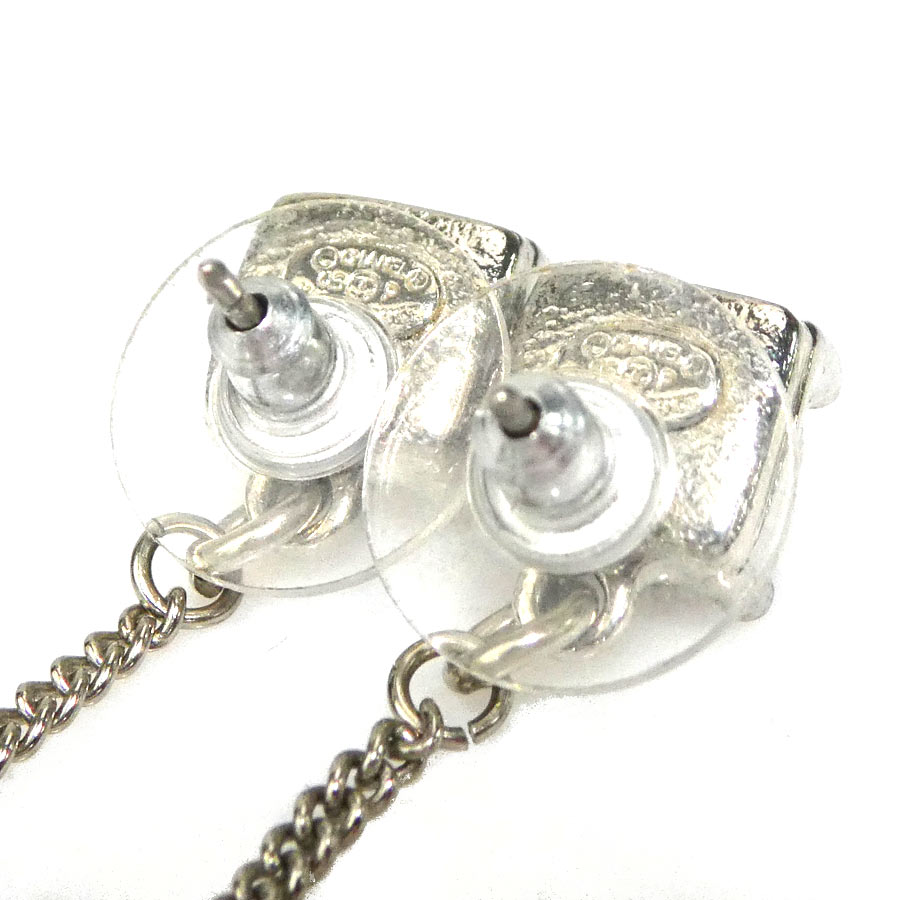 シャネル CHANEL ピアス ココマーク メタル/ラインストーン シルバー レディース w1159a シャネル CHANEL ピアス ココマーク メタル/ラインストーン シルバー レディース w1159a
