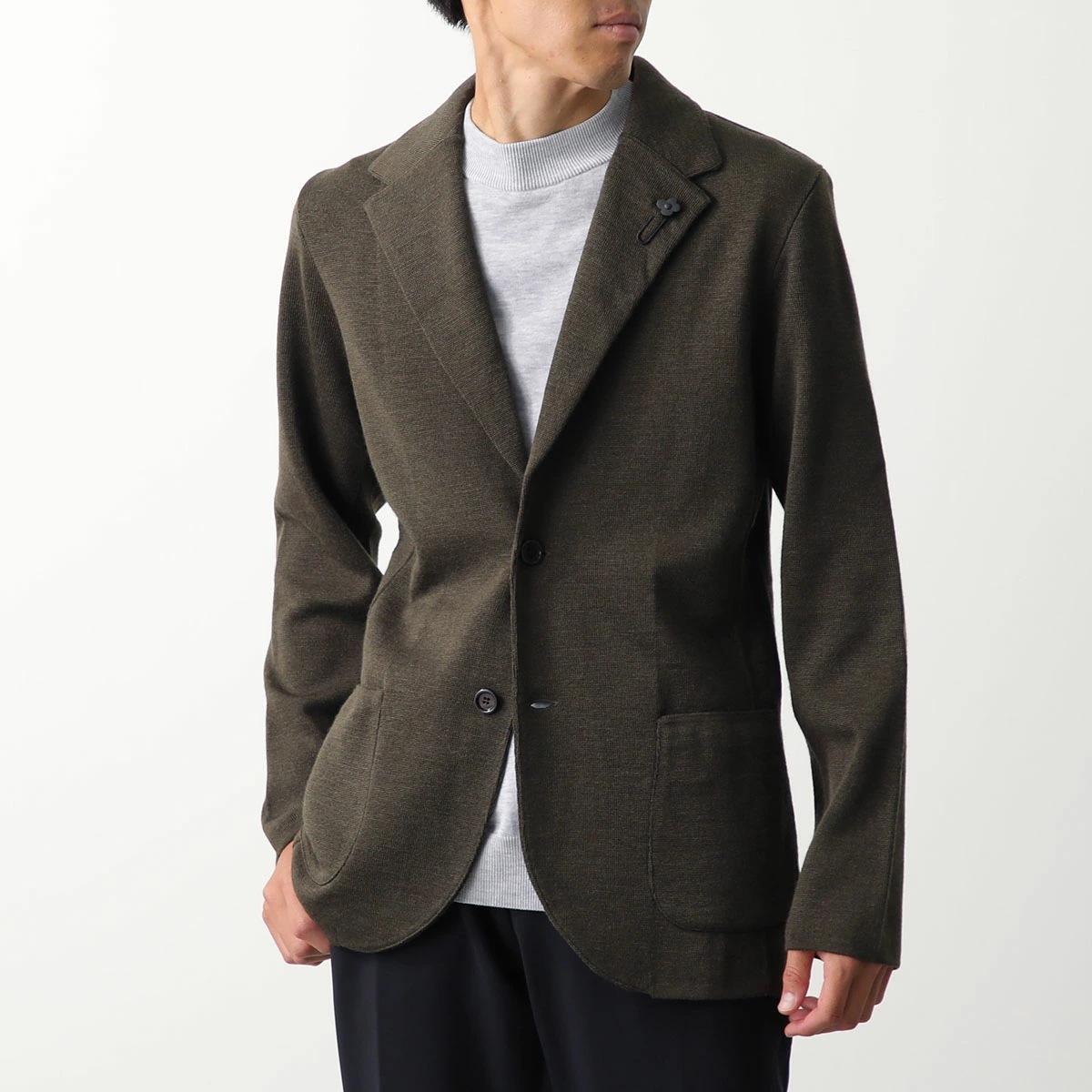 LARDINI ラルディーニ ニットジャケット IVLJM56 IV63000 メンズ カーディガン シングルブレスト サイドベンツ ラペルピン 2B カラー6 LARDINI ラルディーニ ニットジャケット IVLJM56 IV63000 メンズ カーディガン シングルブレスト サイドベンツ ラペルピン 2B カラー6