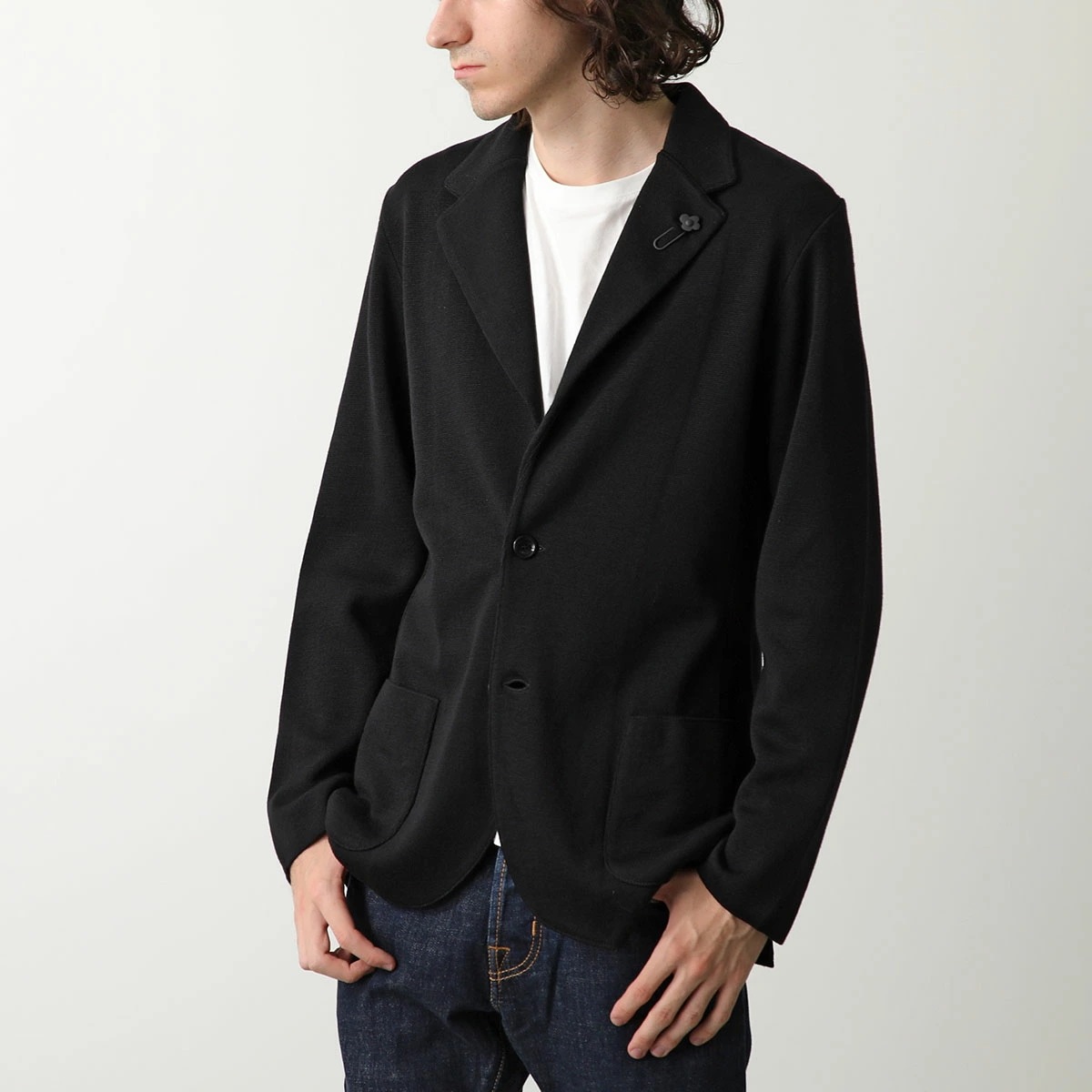 LARDINI ラルディーニ ニットジャケット IVLJM56 IV63000 メンズ カーディガン シングルブレスト サイドベンツ ラペルピン 2B カラー6 LARDINI ラルディーニ ニットジャケット IVLJM56 IV63000 メンズ カーディガン シングルブレスト サイドベンツ ラペルピン 2B カラー6