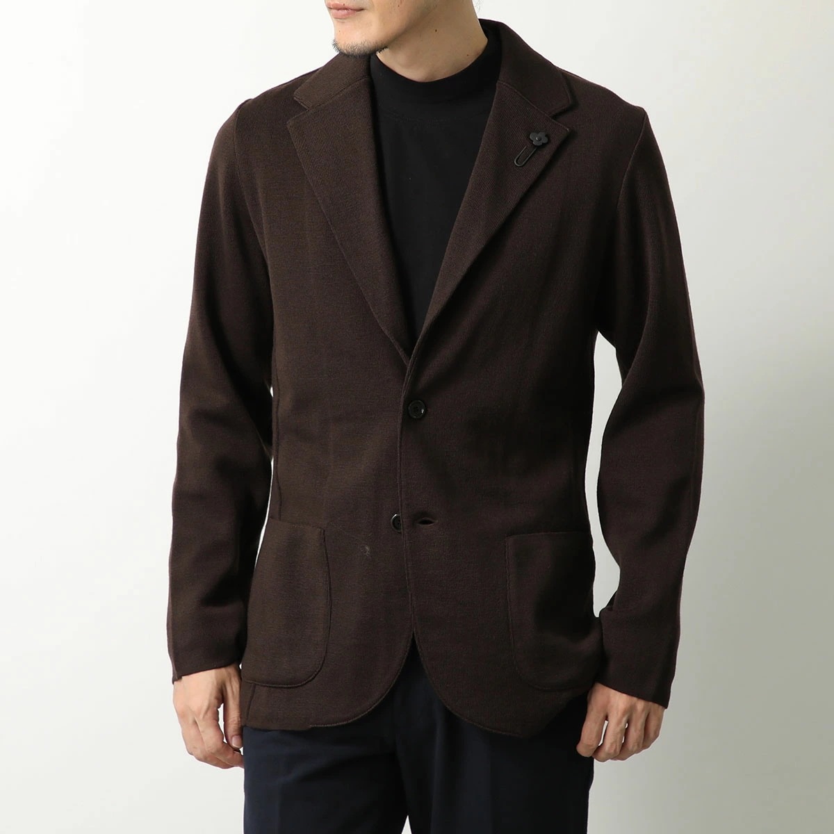 LARDINI ラルディーニ ニットジャケット IVLJM56 IV63000 メンズ カーディガン シングルブレスト サイドベンツ ラペルピン 2B カラー6 LARDINI ラルディーニ ニットジャケット IVLJM56 IV63000 メンズ カーディガン シングルブレスト サイドベンツ ラペルピン 2B カラー6