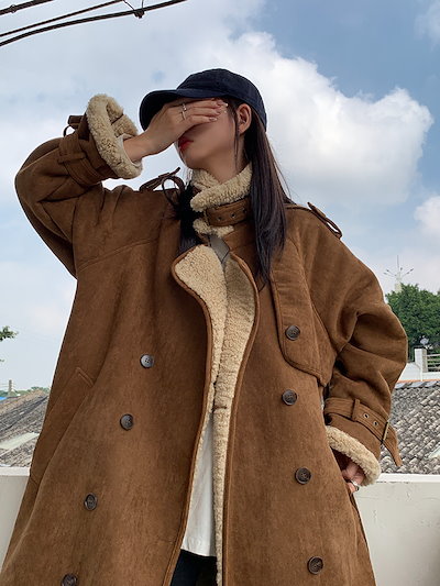 定番国産 アウター ロング コート ボア ジャケッ : レディース服 驚きの安さ