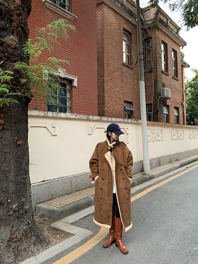 定番国産 アウター ロング コート ボア ジャケッ : レディース服 驚きの安さ