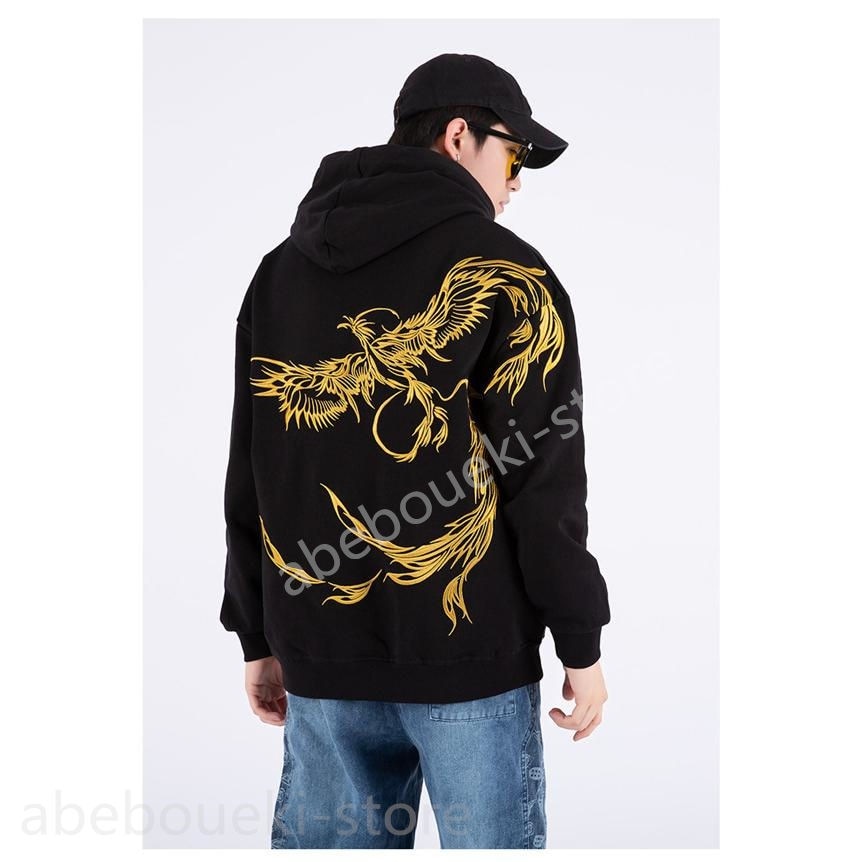 パーカー 長袖 メンズ プルオーバー フード付き 春 秋 ポケット付き お