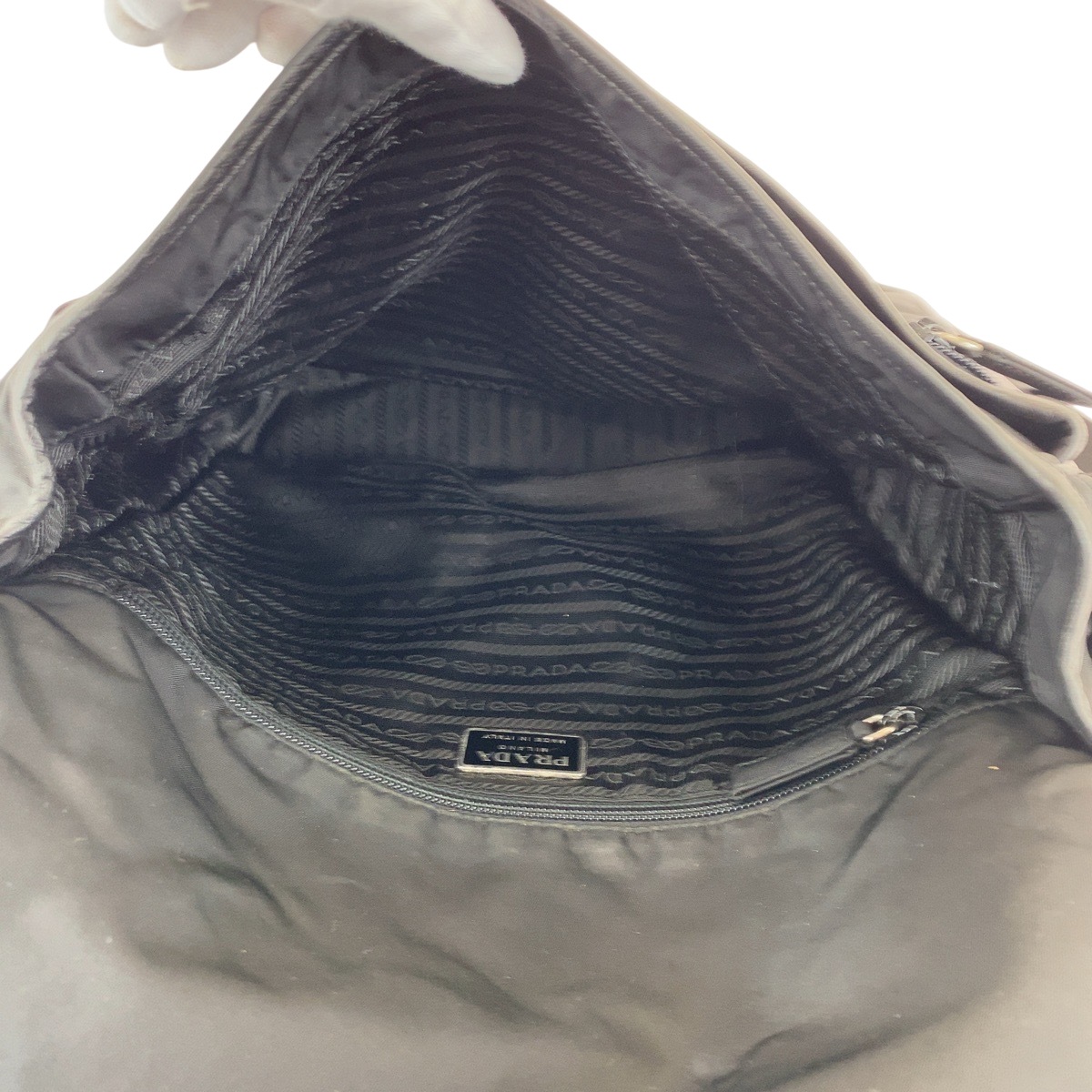 テスート 三角ロゴプレート ブラック 黒 シルバー金具 ナイロン V166 ショルダーバッグ メッセンジャーバッグ レディース 501387 テスート 三角ロゴプレート ブラック 黒 シルバー金具 ナイロン V166 ショルダーバッグ メッセンジャーバッグ レディース 501387