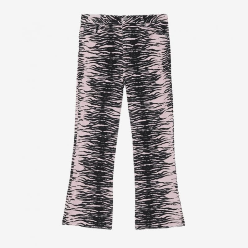 ガニタイガークロップデニムパンツライトピンク J1049 ガニタイガークロップデニムパンツライトピンク J1049