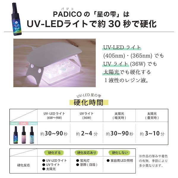 Qoo10] パジコ レジン液 UV-LEDレジン 星