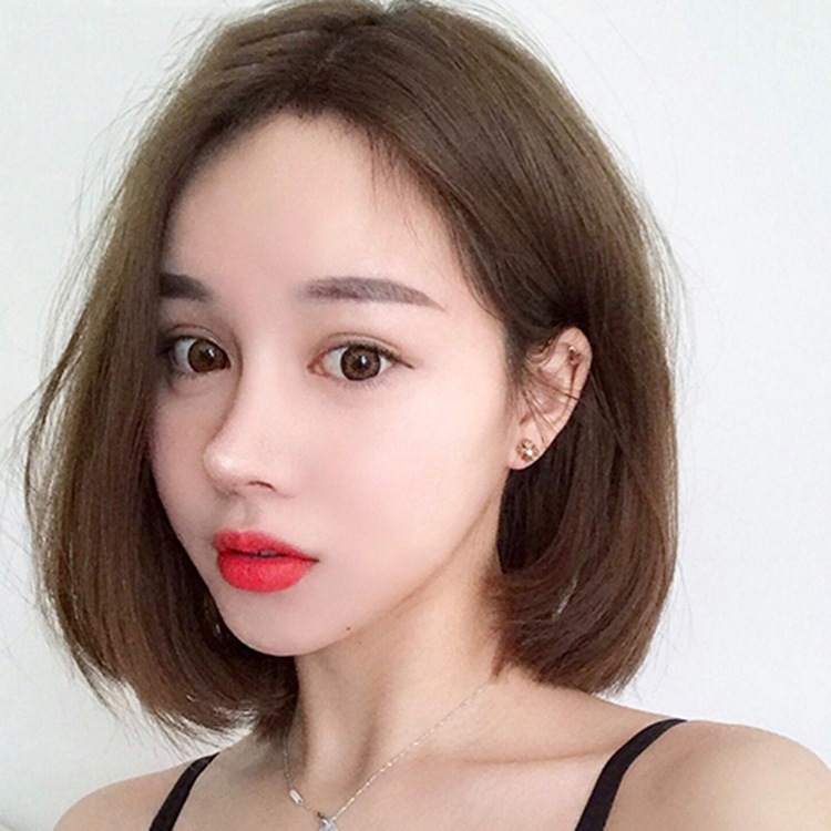 本物のヘアウィッグ女性のショートヘアボブ... : バッグ・雑貨 国産定番