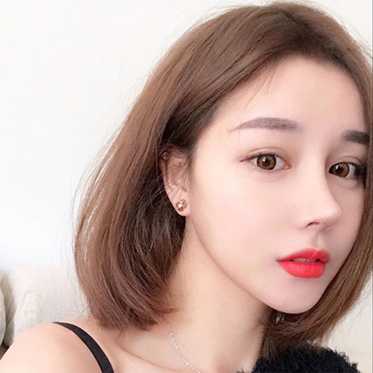 本物のヘアウィッグ女性のショートヘアボブ... : バッグ・雑貨 国産定番