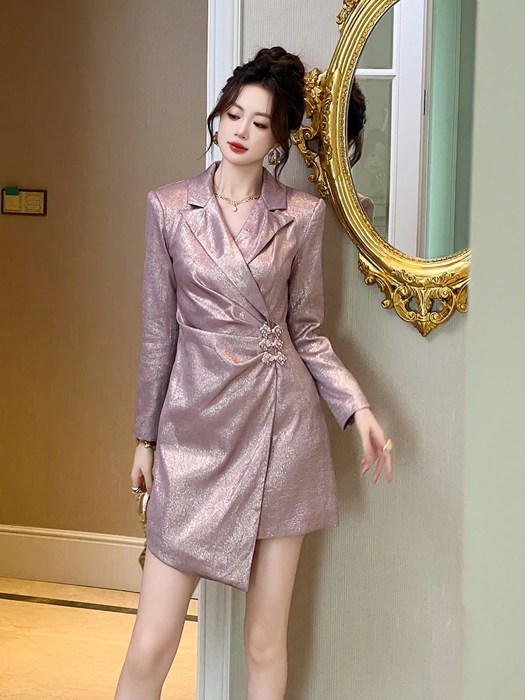 2024新品 通勤風 スーツワンピース ドレス パーティー キャバ 大人 同窓会 披露宴 卒業式 結婚式 演奏会 ウェディング 二次会 メガ割