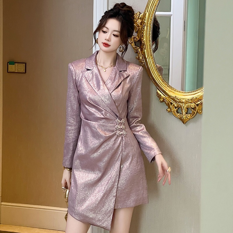 2024新品 通勤風 スーツワンピース ドレス パーティー キャバ 大人 同窓会 披露宴 卒業式 結婚式 演奏会 ウェディング 二次会 メガ割