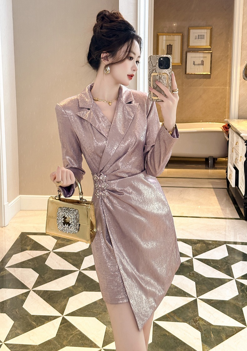 2024新品 通勤風 スーツワンピース ドレス パーティー キャバ 大人 同窓会 披露宴 卒業式 結婚式 演奏会 ウェディング 二次会 メガ割