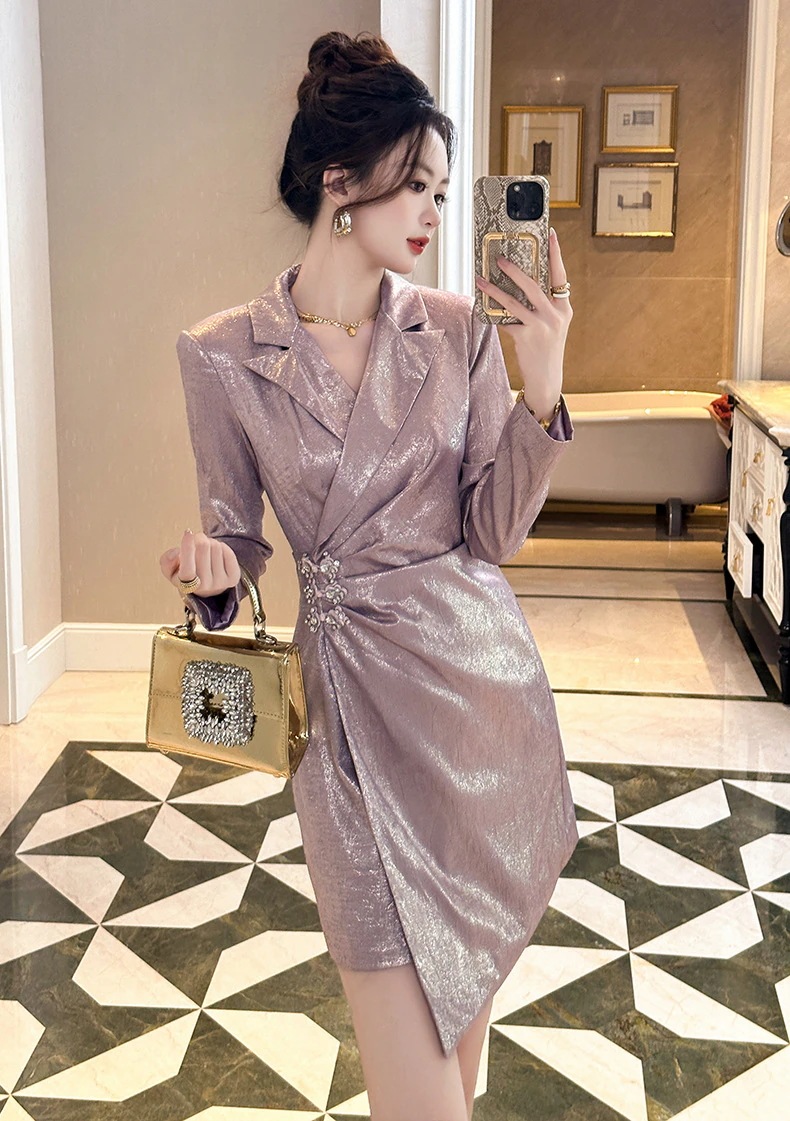 2024新品 通勤風 スーツワンピース ドレス パーティー キャバ 大人 同窓会 披露宴 卒業式 結婚式 演奏会 ウェディング 二次会 メガ割