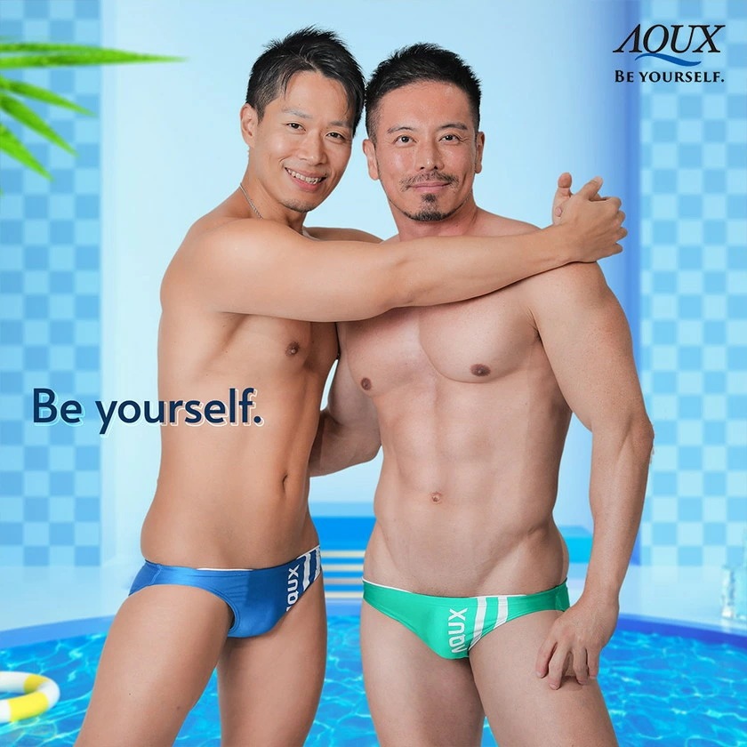 競泳パンツ　競パン　メンズビキニ　aqux 　AQUX AQUX アックス スイムウェア ビキニブリーフ型 メンズ水着 海水