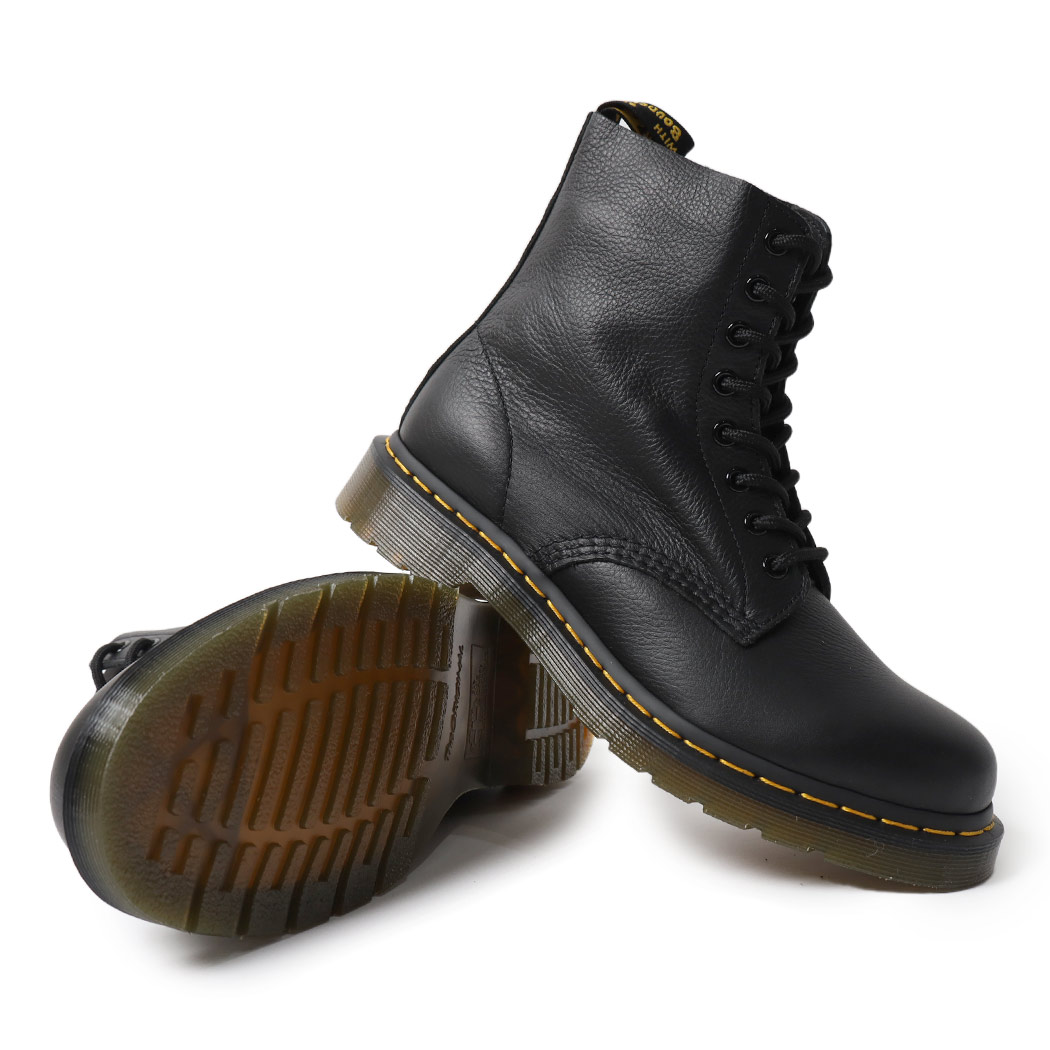 Dr.Martens ドクターマーチン 8ホール レザー シューズ ブーツ 1460 PASCAL VIRGINIA 8HOLE BOOT BLACK 黒 ブラック レースアップ 13512006