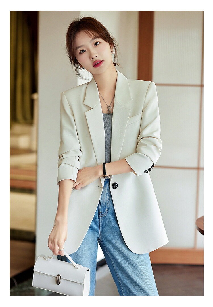 ジャケット 仕事用 オフィスウェア レディース 秋 新作 カジュアル 高級感 ドレス 6396