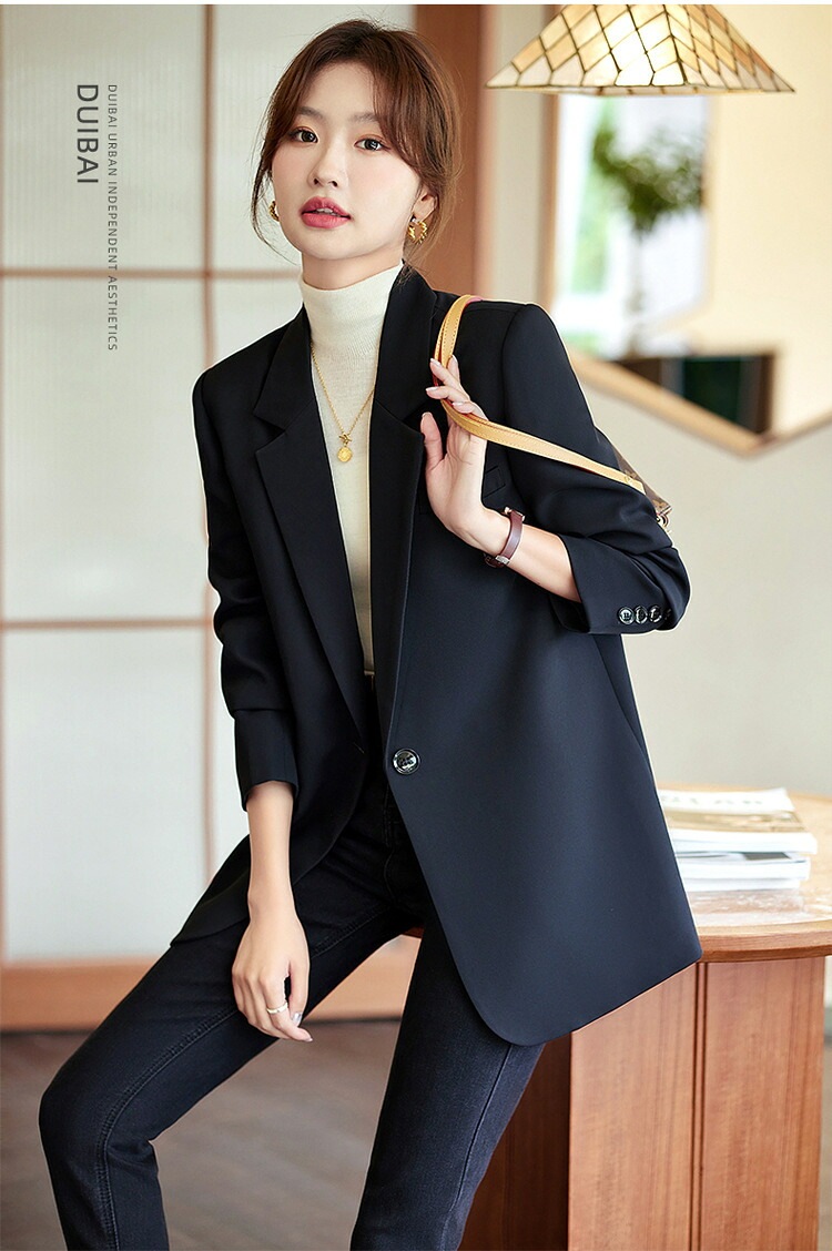 ジャケット 仕事用 オフィスウェア レディース 秋 新作 カジュアル 高級感 ドレス 6396