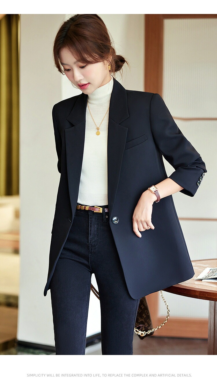 ジャケット 仕事用 オフィスウェア レディース 秋 新作 カジュアル 高級感 ドレス 6396