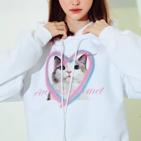 Qoo10] ETRE AU SOMMET [チョユリ 着用] heart cat