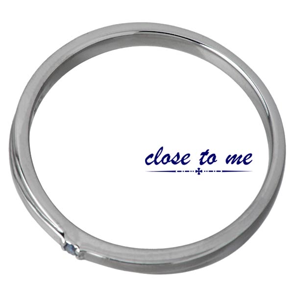 クロストゥーミー close to me シルバー リング ブルーダイヤモンド 指輪 クロストゥーミー close to me シルバー リング ブルーダイヤモンド 指輪