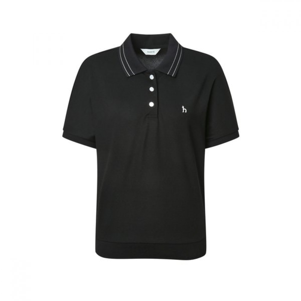 [25SS] [アイコニック] リラックスフィットショートスリーブピケ T シャツブラック HSTS5BC35BK