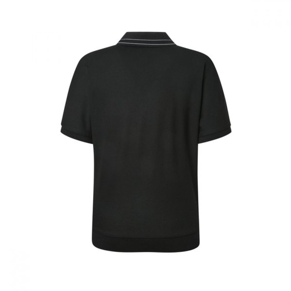 [25SS] [アイコニック] リラックスフィットショートスリーブピケ T シャツブラック HSTS5BC35BK