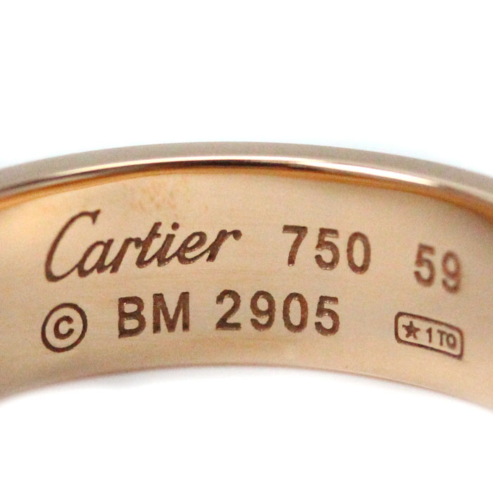 CARTIER カルティエ K18PG ピンクゴールド ラブリング リング・指輪 18.5号 59 8.5g ユニセックス 中古 美品