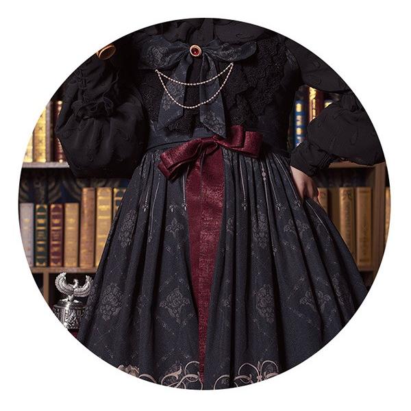 ロリータ ワンピース リボン Aライン 膝上丈 Lolita ゆめかわ フリル 可愛い 萌え萌え 友達 姉妹 プレゼント レディース コスチューム 仮装_6