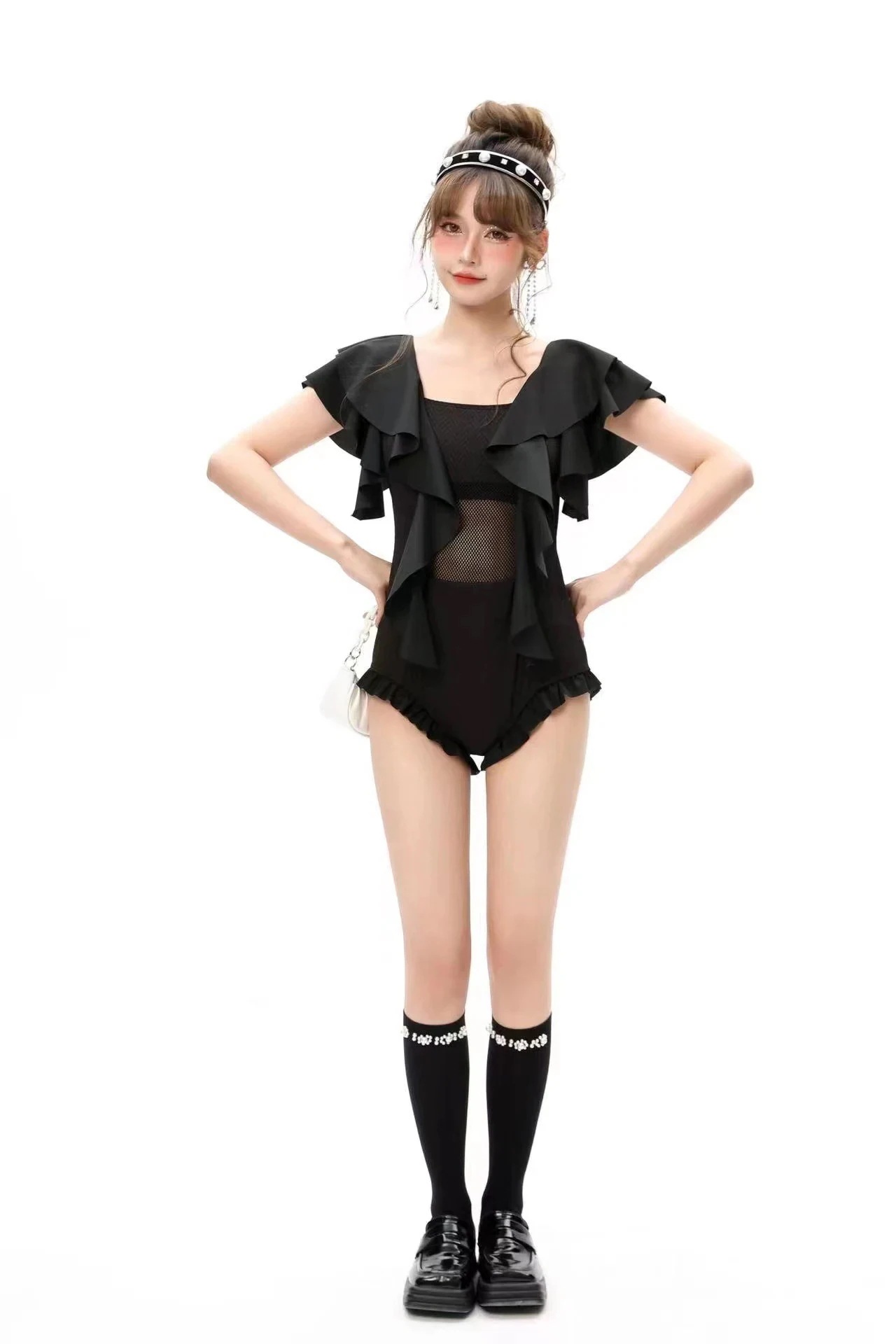 メガ割25 ニュースタイル オールインワン水着 ビキニ セクシー 水着 感 韓国ファッション 水着 レディース 水着 体型カバー 日焼け防止 25福袋_6