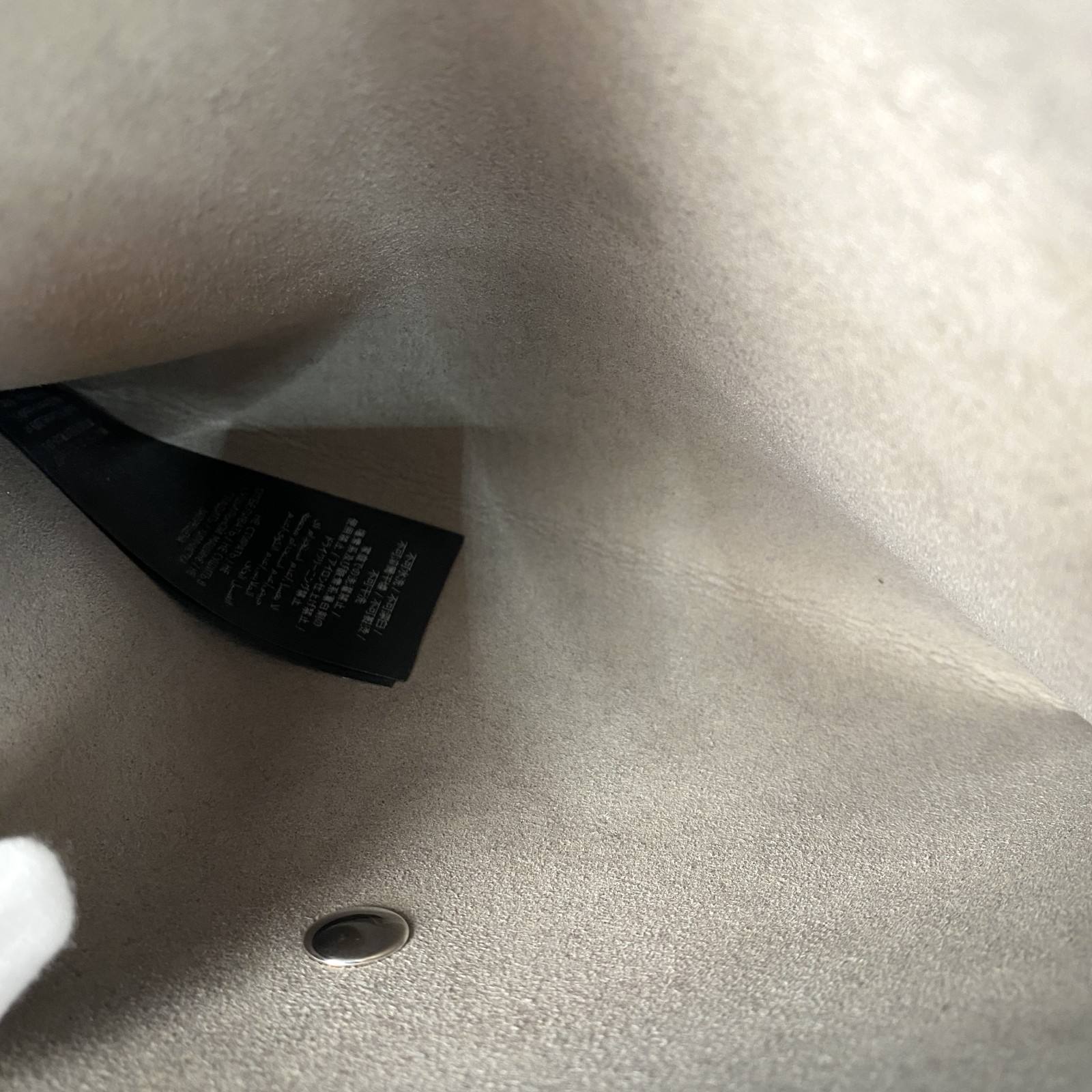 美品 ステラマッカートニー Stella McCarthney レディース スタッズロゴ トートバッグ ウール ポーチ付き