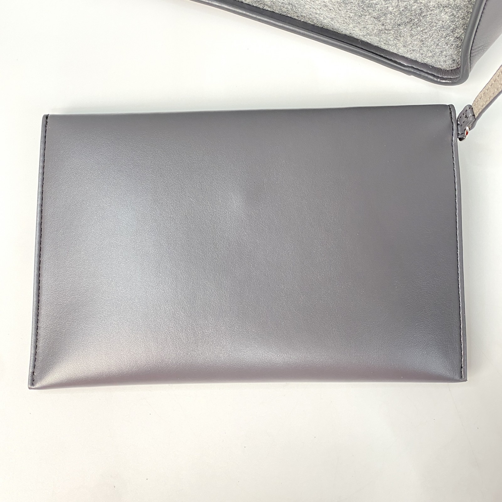 美品 ステラマッカートニー Stella McCarthney レディース スタッズロゴ トートバッグ ウール ポーチ付き