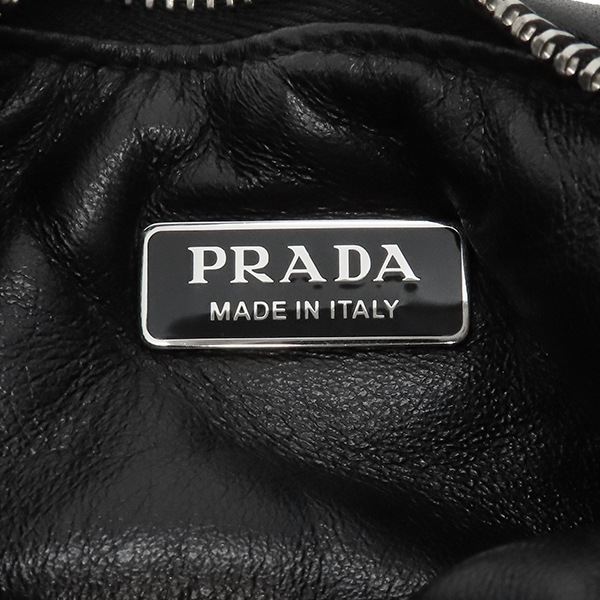 プラダ PRADA 2WAYバッグ パデッド ナッパレザー バッグ レザー ブラック シルバー金具 黒 ハンドバッグ ショルダー 三角ロゴプレート 1BA384 【保存袋】【中古】 プラダ PRADA 2WAYバッグ パデッド ナッパレザー バッグ レザー ブラック シルバー金具 黒 ハンドバッグ ショルダー 三角ロゴプレート 1BA384 【保存袋】【中古】