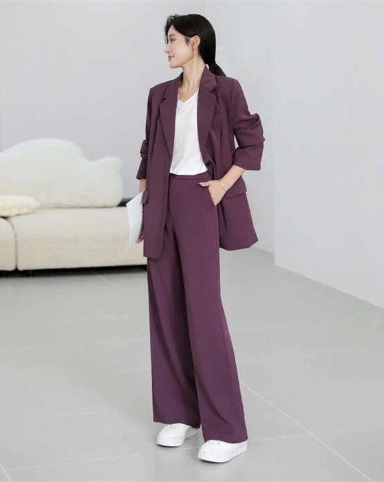 パンツスーツ セットアップ スーツ ママスーツ レディース 2点セット ビジネススーツ リクルートスーツ ワイドパンツ ハイウエスト フォーマル ビジネス 春 秋 冬 ママ 入学式 入園式 体型カバー パンツスーツ セットアップ スーツ ママスーツ レディース 2点セット ビジネススーツ リクルートスーツ ワイドパンツ ハイウエスト フォーマル ビジネス 春 秋 冬 ママ 入学式 入園式 体型カバー