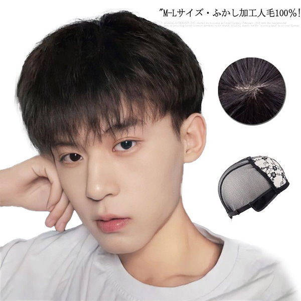 未使用】東京チャーム・メンズウィッグ（人毛100%）