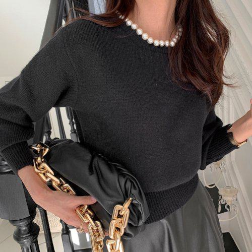 ニット セーター トップス ニットセーター ニットトップス レディース パール エレガント シンプル 秋冬新作 パーティー 二次会 お呼ばれ 上品 おしゃれ 可愛い ガーリー 上品 シンプル 無地 大