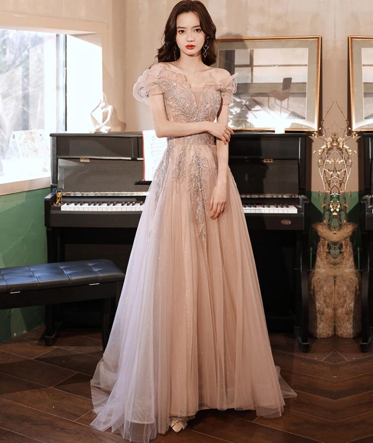 【2枚購入で100円OFF】XS-3XL レディース ウェディングドレス カラードレス 結婚式　花嫁 披露宴　刺繍 二次会 パーティードレス 演奏会 お嫁さん 発表会 誕生日会 少女 シャンパン_7