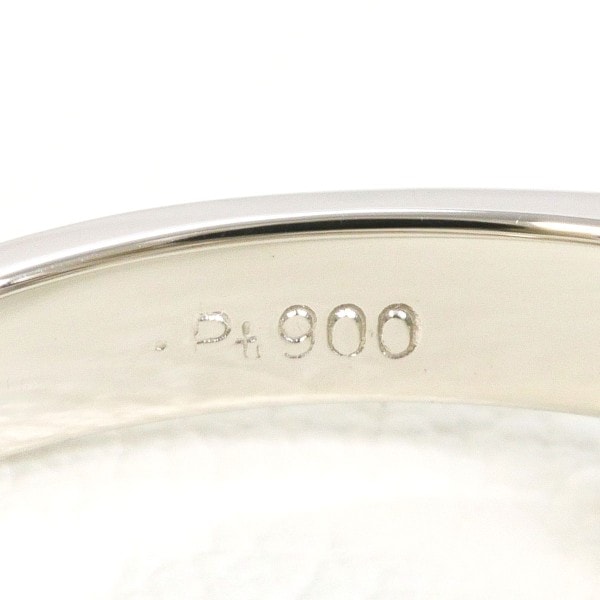 PT900 プラチナ リング 13号 エメラルド 0.54 ダイヤ 0.24 【中古】 PT900 プラチナ リング 13号 エメラルド 0.54 ダイヤ 0.24 【中古】