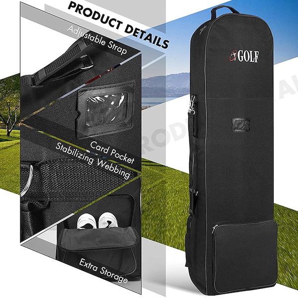Qoo10] GOLF トラベルカバー キャスター付