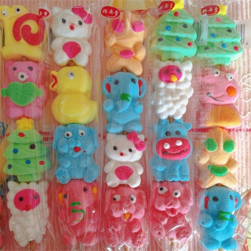 漫画のロリポップ串刺 お年玉しコットンソフトキャンディと懐かしいスナックのミックス 誕生日プレゼント 子供の贈り物