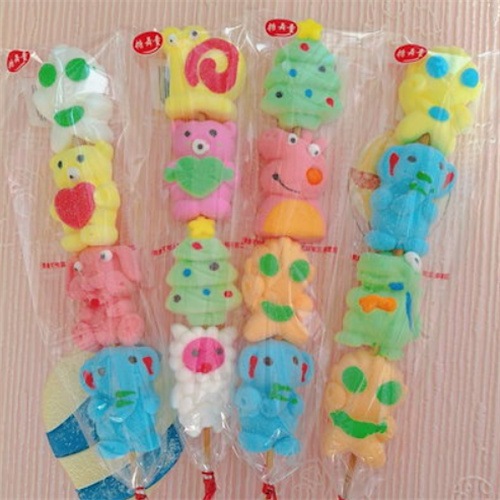 漫画のロリポップ串刺 お年玉しコットンソフトキャンディと懐かしいスナックのミックス 誕生日プレゼント 子供の贈り物