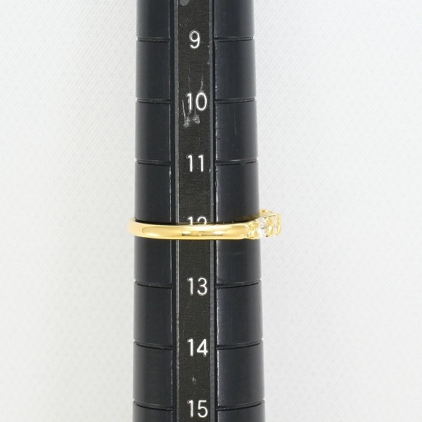 K18 18金 YG イエローゴールド リング 指輪 12号 ダイヤ 0.40 ジュエリー 中古 K18 18金 YG イエローゴールド リング 指輪 12号 ダイヤ 0.40 ジュエリー 中古