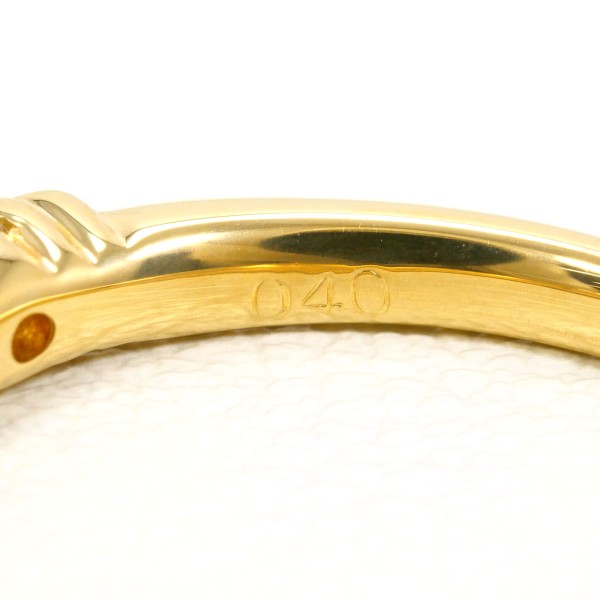 K18 18金 YG イエローゴールド リング 指輪 12号 ダイヤ 0.40 ジュエリー 中古 K18 18金 YG イエローゴールド リング 指輪 12号 ダイヤ 0.40 ジュエリー 中古