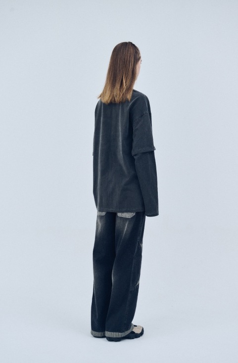 CPGN STUDIO】 VISIONARY Layered Pigment Long Sleeve Tシャツ