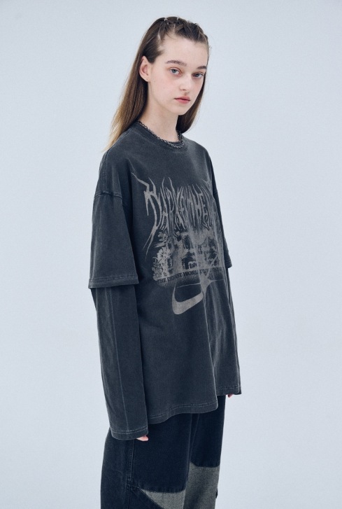 【CPGN STUDIO】23FW★ VISIONARY Layered Pigment Long Sleeve CPGN STUDIO VISIONARY Layered Pigment Long Sleeve