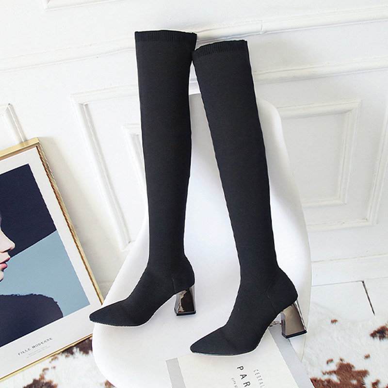 ロングブーツ ストレッチ レディース ニーハイブーツ 大きいサイズ ストレッチ 秋 冬 ハイヒール 粗いかかと ポインテッドトゥ 防水 痛くない 楽ちん 美脚 お洒落 セクシー 滑りやめ ロングブーツ ストレッチ レディース ニーハイブーツ 大きいサイズ ストレッチ 秋 冬 ハイヒール 粗いかかと ポインテッドトゥ 防水 痛くない 楽ちん 美脚 お洒落 セクシー 滑りやめ