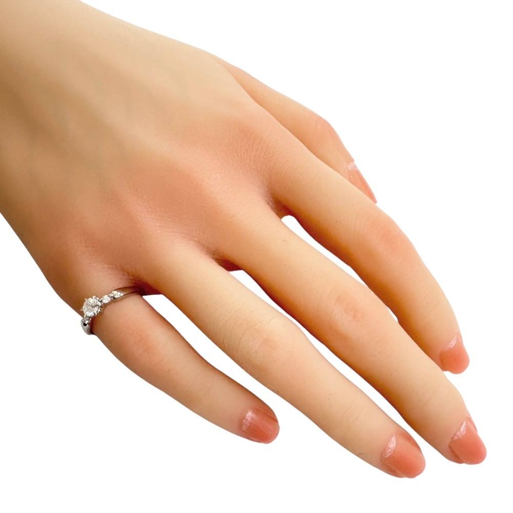 タサキ リング 指輪 5.5号 Pt900プラチナ ダイヤモンド TASAKI 中古 美品