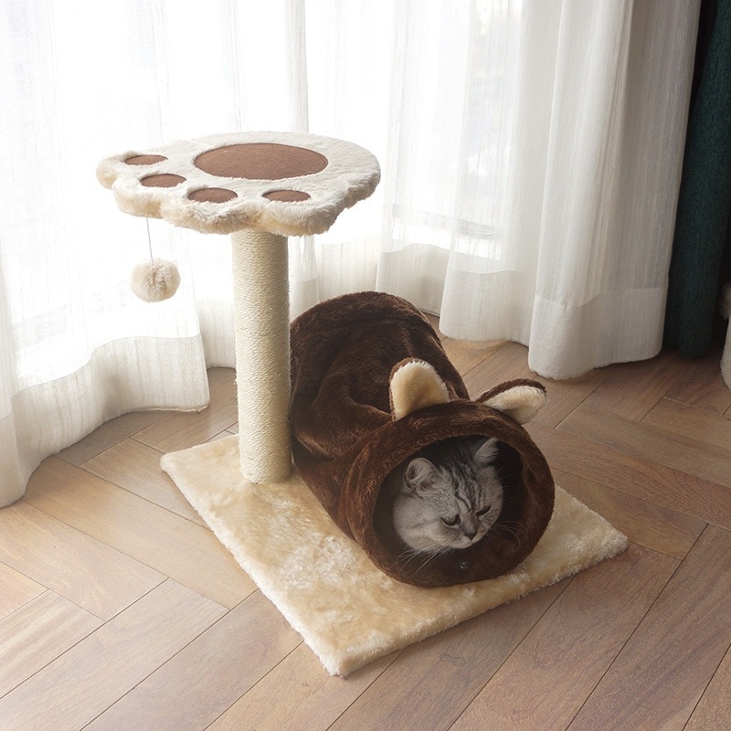 キャットタワー 据え置き 猫タワー 猫爪とぎ 猫ハウス キャットハウス 置き型 ボールおもちゃ付き 爪とぎ ペット用品 運動不足対策 おしゃれ INS 可愛い 誕生日 プレゼント