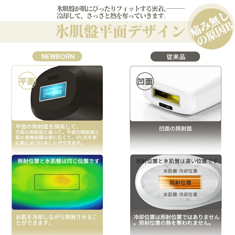 冷感脱毛器 サファイア 脱毛器 冷感美顔器 スキンケア IPL 光脱毛器 自動手動照射 5段階照射