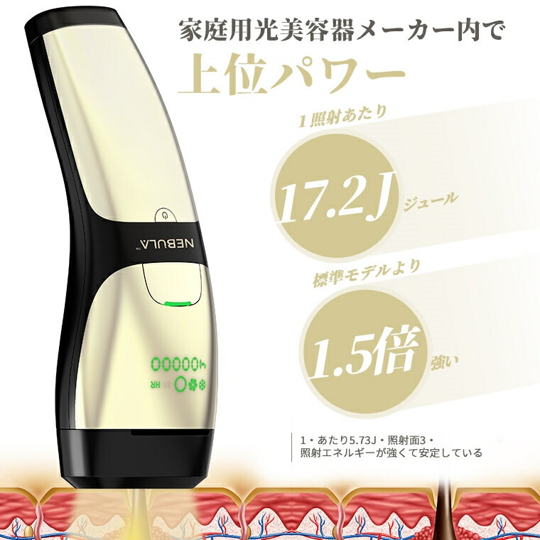 冷感脱毛器 サファイア 脱毛器 冷感美顔器 スキンケア IPL 光脱毛器 自動手動照射 5段階照射